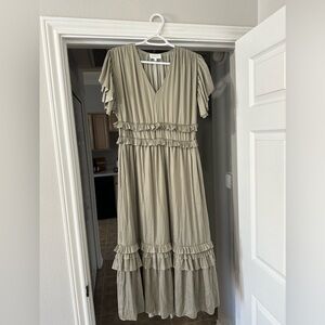 Olive green dress from Bohme
